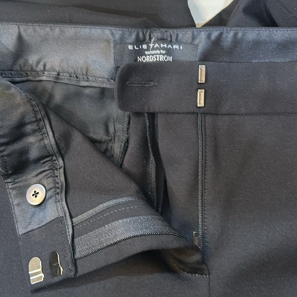 Women’s ELIE TAHARI exclusively for NORDSTROM black straight pant. No flaws 4 - Picture 3 of 9